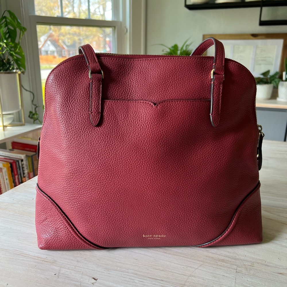 Kate Spade Red Leather Women's Bag